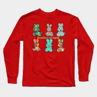 Colorfull Ukrainians bunnies "Sviatkovi zaichyky" Long Sleeve T-Shirt